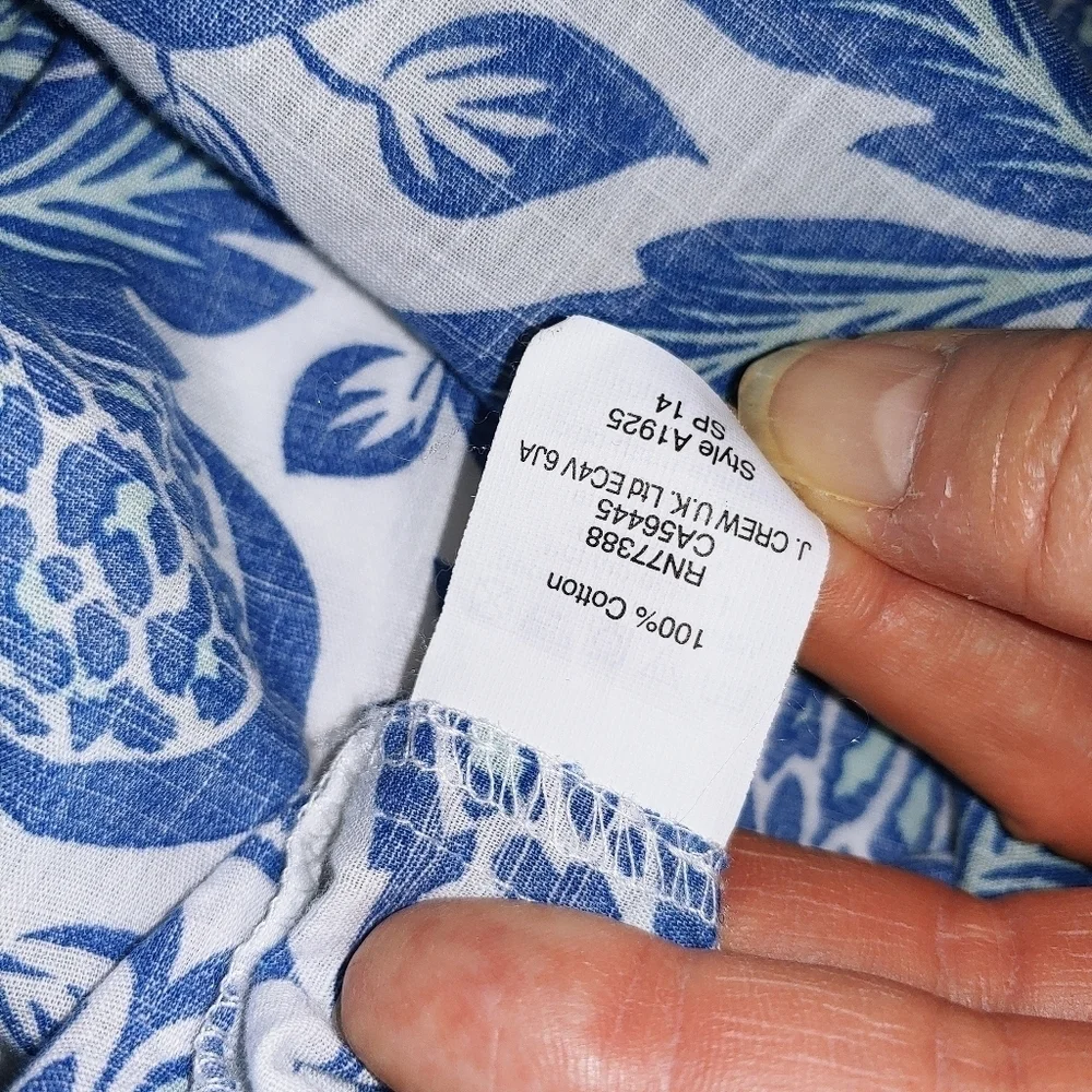J. Crew Floral Cotton Tunic 2